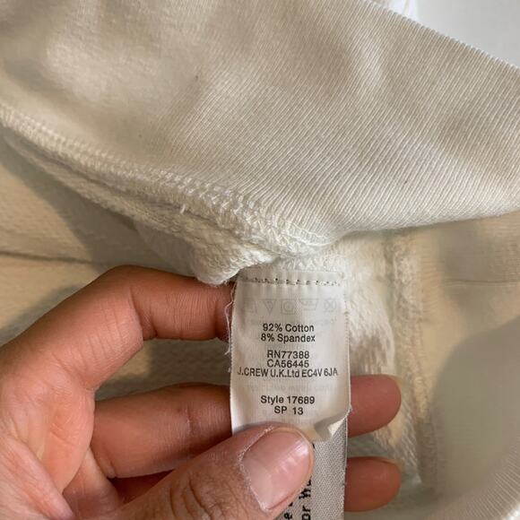 J Crew Sweatshirt Womens S Small Beaded Sequins Applique Crew Stretch Pullover - Picture 11 of 13